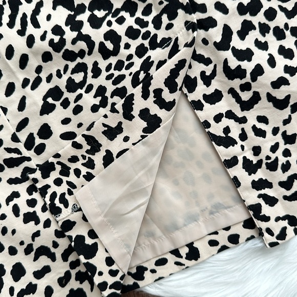 LOFT | Cheetah Print Skirt | Cream | Size 12 - Picture 7 of 11